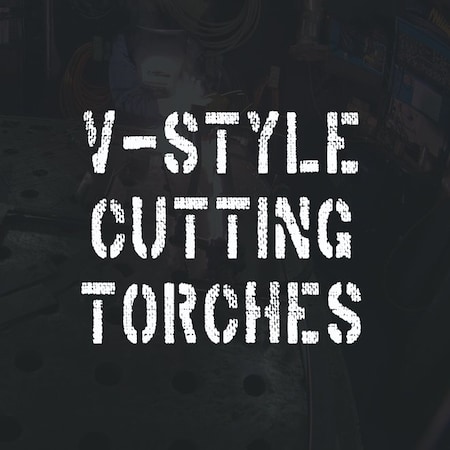 V Style Hand Cutting Torch, Cuts Upto 12 In, 21 In L, 90 Deg Head, Brass/SS